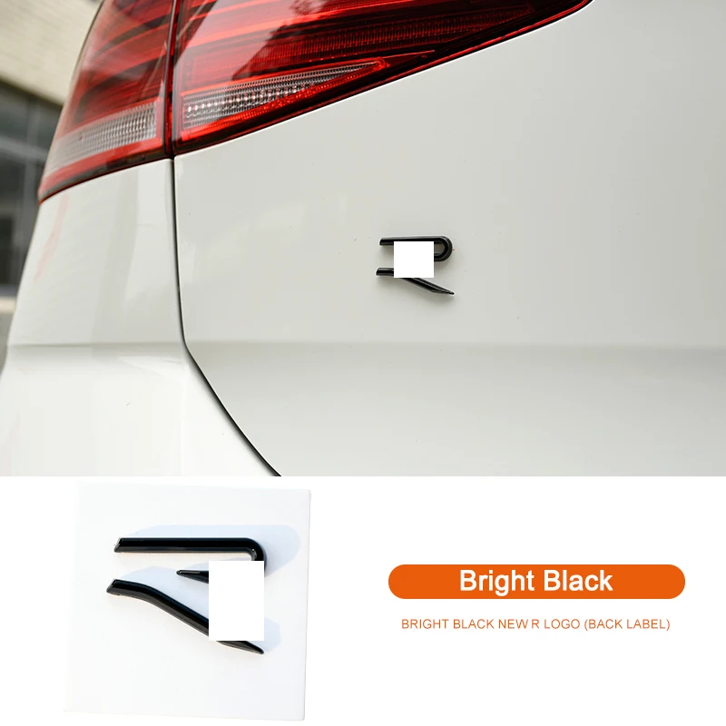 

Car Rear Trunk New R Logo Mark Badge Emblem Sticker for VW Golf 8 MK8 Accessories 2020