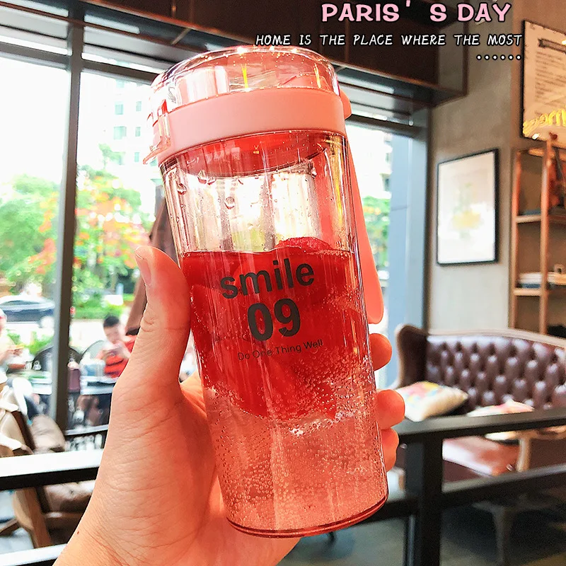 BAISPO Спортивная бутылка для коктейля, воды Фитнес воды бутылка на веревочке Портативный герметичность бутылки прочный посуда на открытом воздухе Спортивный Кубок - Цвет: Pink