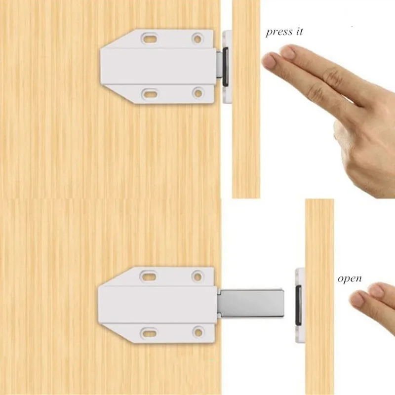 Magnetic Door Rebounding Drawer Latch Cabinet Catches soft close Closer Wardrobe Kitchen Cupboard Hardware