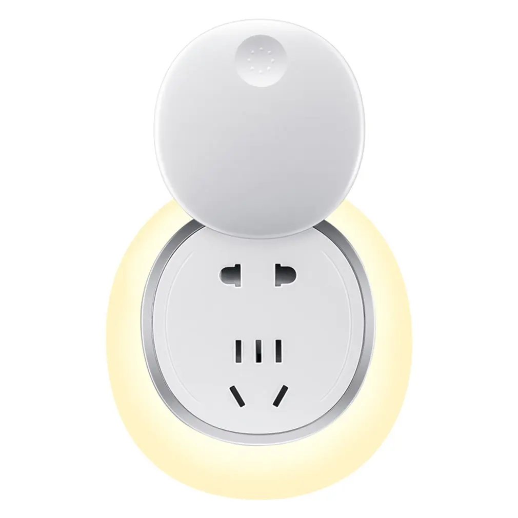 Remote Control Led Night Light Bedroom Bedside Automatic Induction Socket Plug Energy-Saving Belt Switch Wall Lamp Drop Shipping | Лампы и