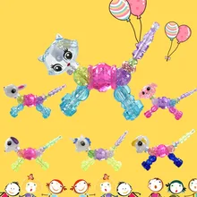 Lian ai Elves браслеты Twisty Petz волшебное животное витая трансформация гибкий браслет через границы Лидер продаж, аксессуары