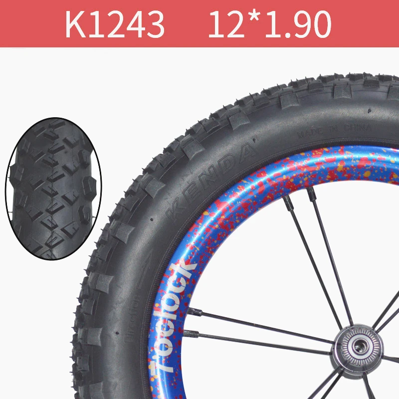 

KENDA K1243 Children's Bike Tyre 12*1.90 Sliding Balancing Car Bike Tire Non-slip Wear-resistant Children's Scooter Tyres