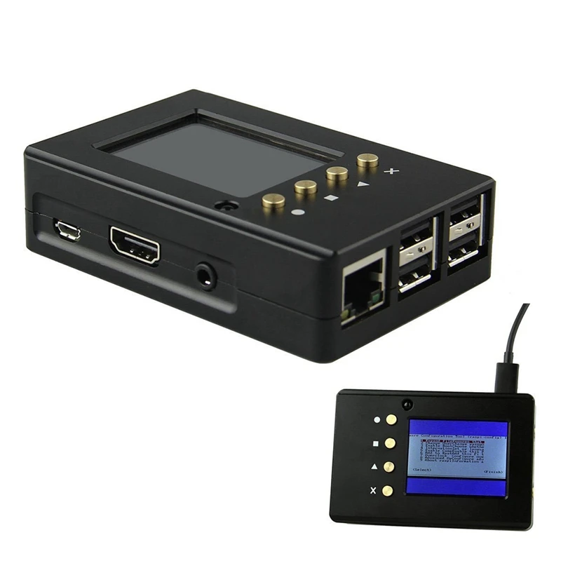 

Aluminum Enclosure Case for Raspberry Pi DIY Kit With 2.2 Inch High PPI TFT LCD Screen Kit for Raspberry Pi 2 Model B / B+ / Pi