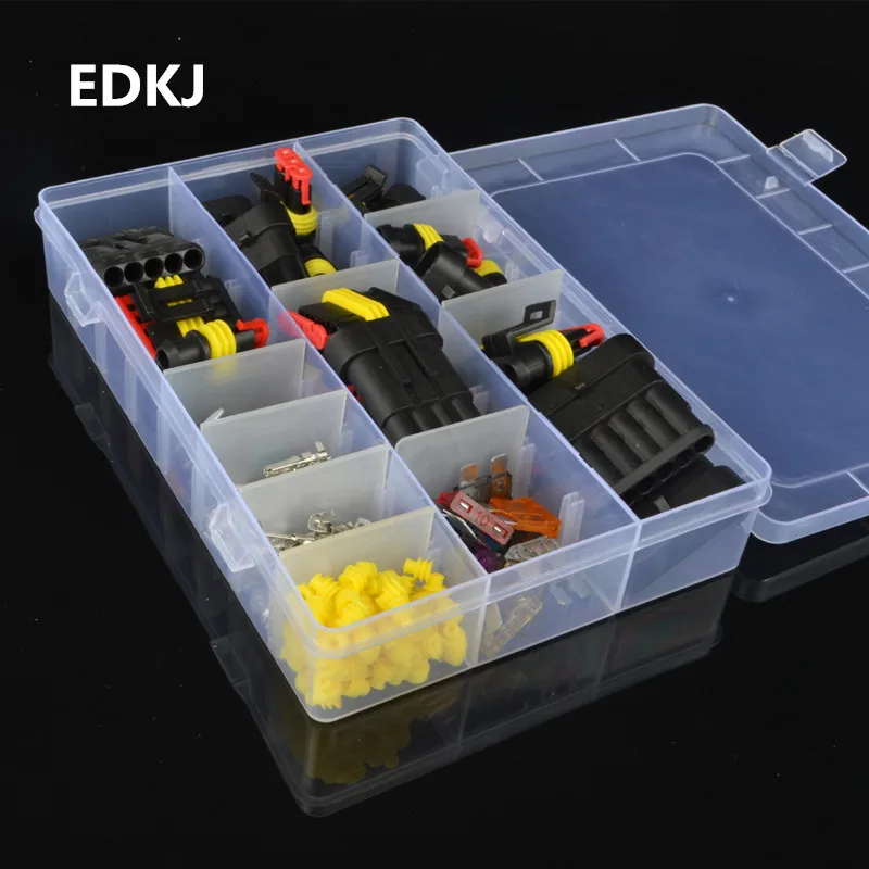 

216pcs Kit 1P 2P 3P 4P 5P 6P AMP 1.5 male and female plug automotive waterproof connectors xenon lamp car connector
