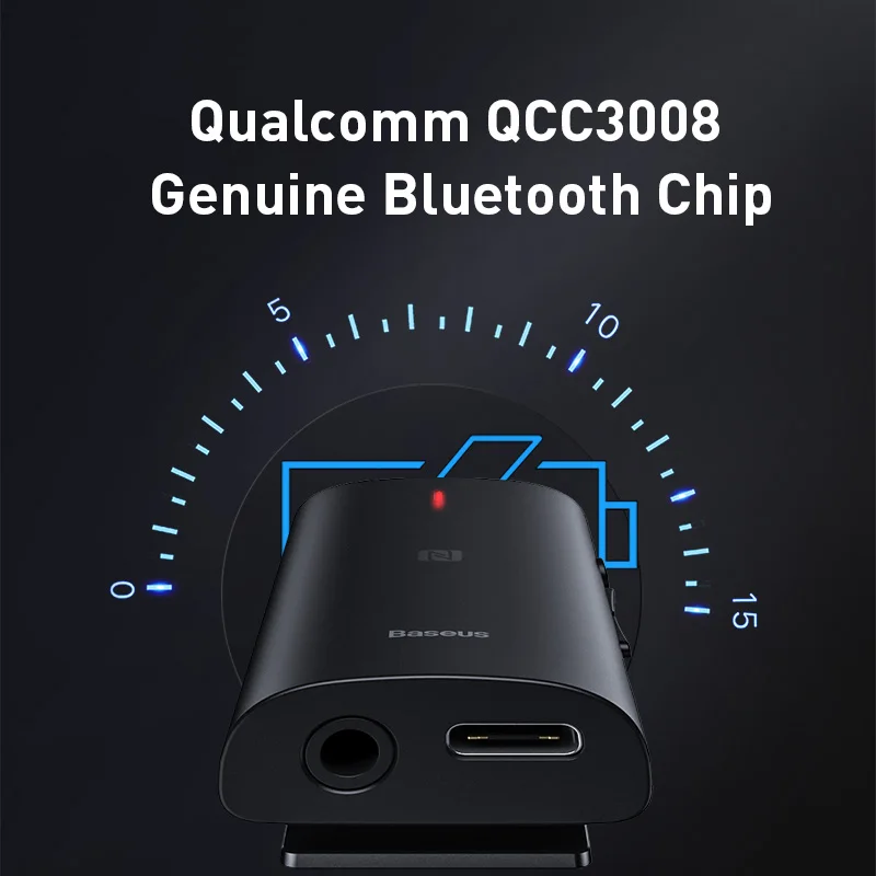 Baseus Virtual Bluetooth 5,0 3D приемник беспроводной Bluetooth приемник адаптер для наушников динамик музыка 3,5 мм AUX аудио