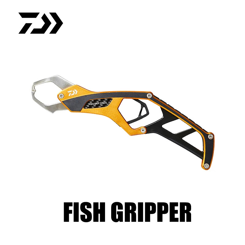 Aviation Aluminum Daiwa Fishing Gripper With Clasp Portable Fish Grip