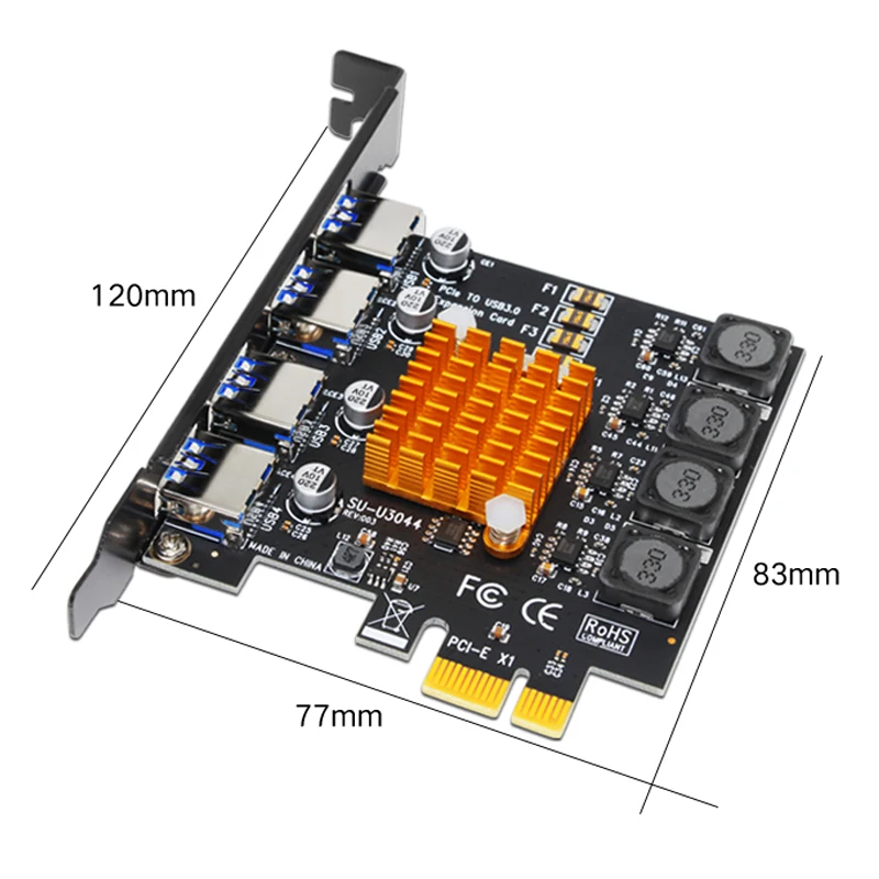 4 Port USB 3.0 PCI Express Card USB 3.0 PCI-E Expansion Card Adapter PCIE HUB Controller Cards USB3.0 PCIE Extender ssd adapter card pcie adapter card pcie expansion card m.2 expansion card pcie usb adapter card