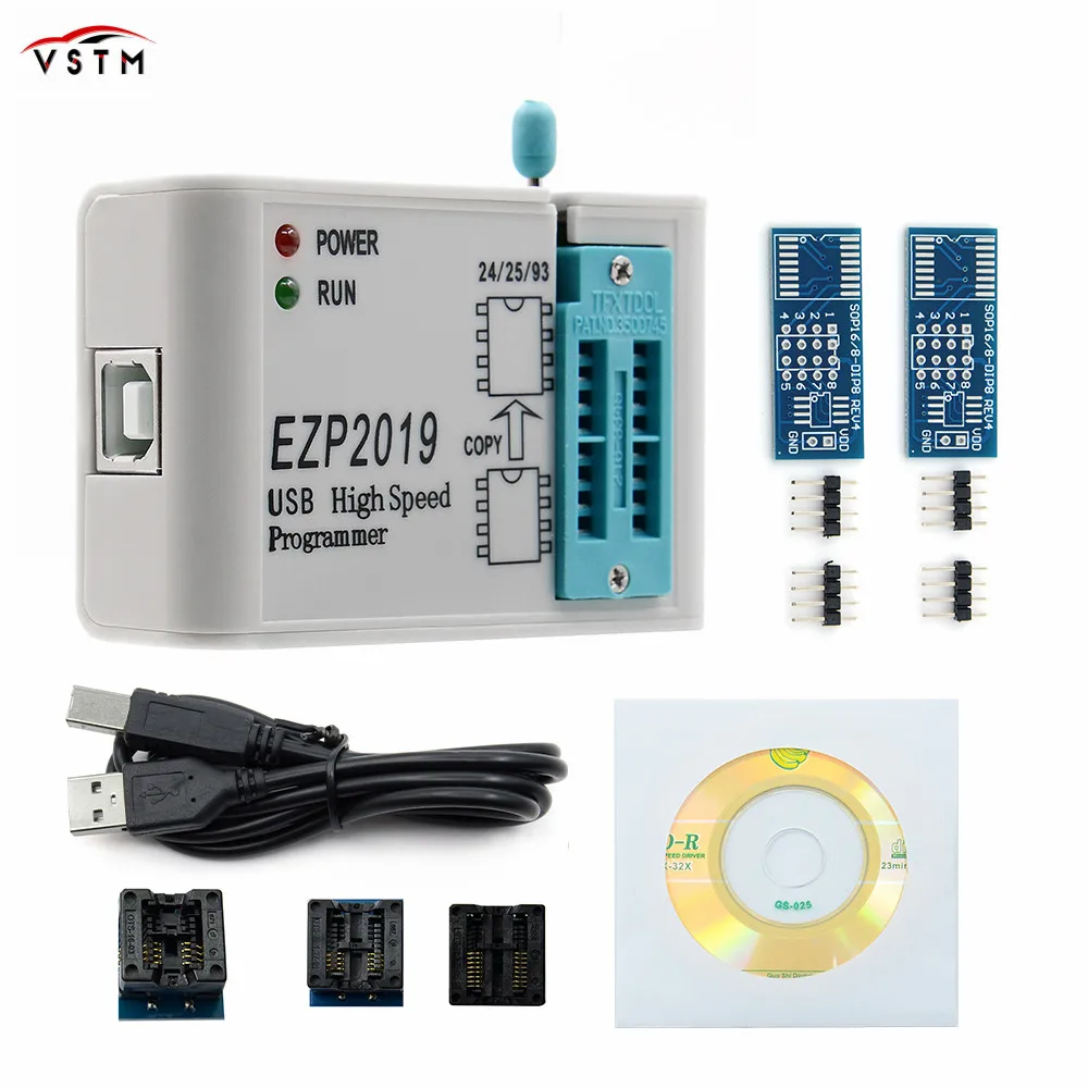 New EZP2019 USB SPI Programmer Support 24 25 93 EEPROM Flash Bios High Sp CL