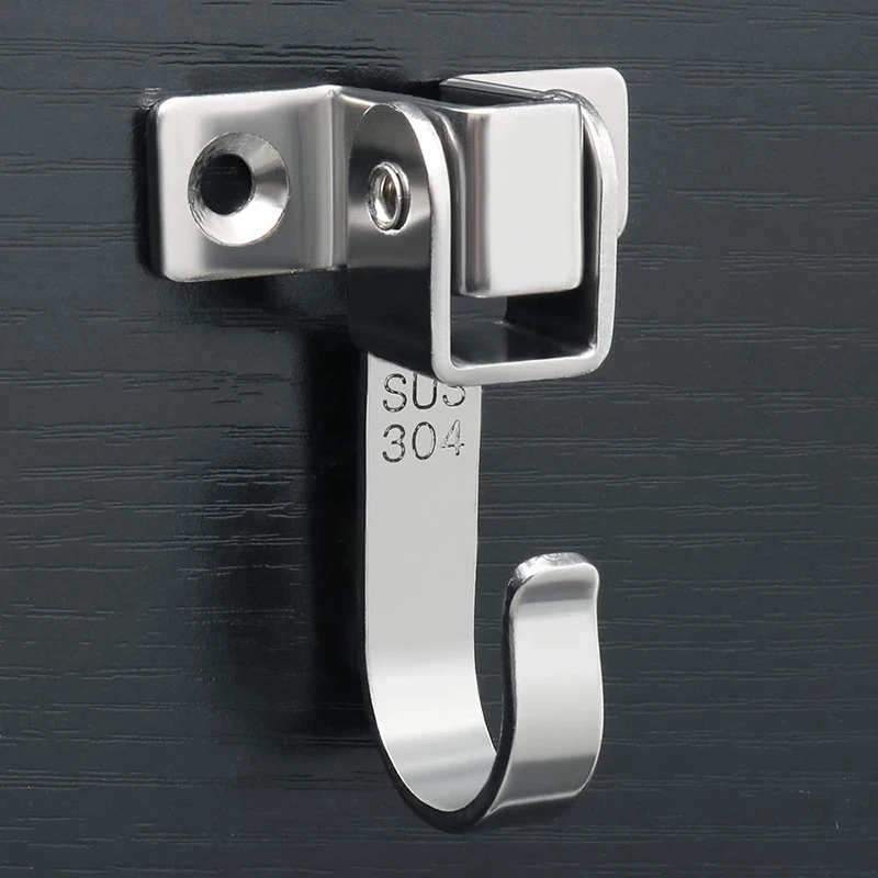

Ceiling Hook Stainless Towel Robe Clothes Hook Closet Top Bathroom Kitchen Cabinet Garage Utility Hook