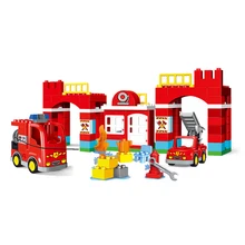 UMEILE 109 шт пожарный отдел пожарная машина фигурка модель Diy Строительный блок Набор Детская Игрушка совместима с кирпичом подарок