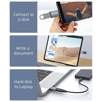 Essager USB 3.0 Type-C OTG Adapter Type C USB C Male To USB Female Converter For Macbook Xiaomi Samsung S20 USBC OTG Connector 4