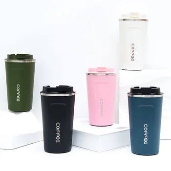 

400/500ML Travel Thermoses coffee tea thermal vacuum bottle Stainless Steel thermo mug cup portable drinkware fit Car gap