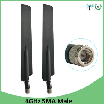 

2pcs 4G lte antenna 5dbi SMA Male Connector Plug antenne for huawei b593 4G LTE router external repeater wireless modem antennas