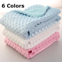 Manta térmica para bebé recién nacido, manta suave de forro polar, juego de cama sólido de invierno, edredón infantil, ropa de cama envolvente