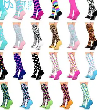 

1 Pair Sock Compression Women's Sports Pressure Socks Nurse Stockings High Knee Compression Sock Drop Shipping Welcome