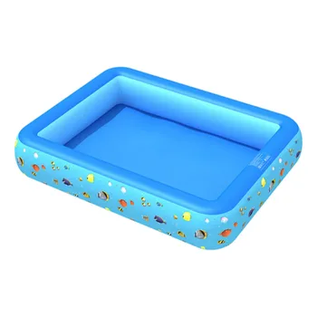 

kids swimming pool Children's inflatable pool square baby swimming pool splashing fishing pool piscina inflable