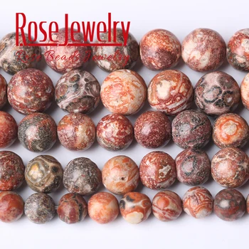 

Natural Stone Red Leopardskin Jaspers Round Loose Beads 15'' Strand 4 6 8 10 12 MM Pick Size For Jewelry Making Wholesale
