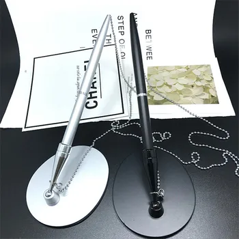 

Creative metal signature desk pen pen chain bank hotel business office desk pen
