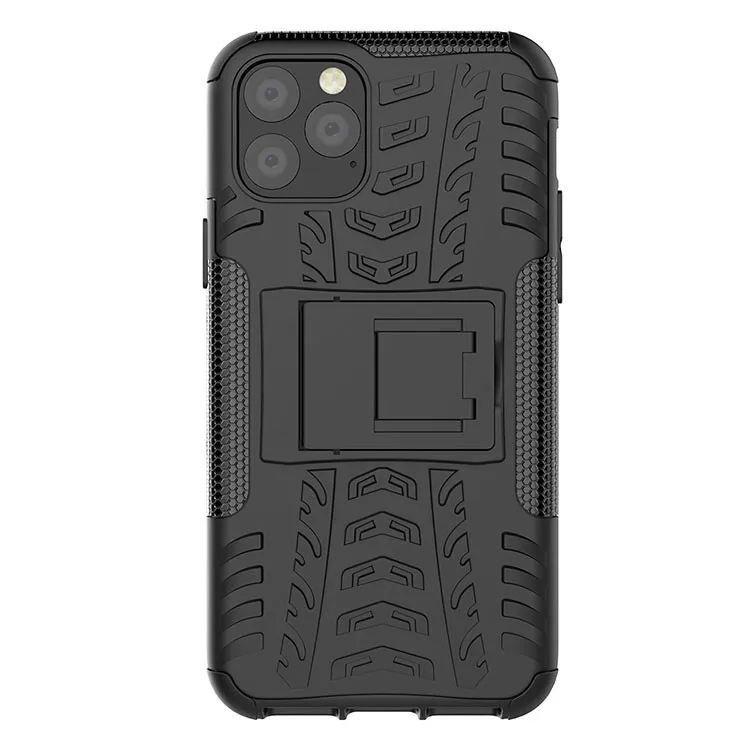 For Iphone 11 PRO MAX  scratch-resistant Shockproof Phone Case Luxury Hard Matte Cover with kick stand  High Quality Phone Case