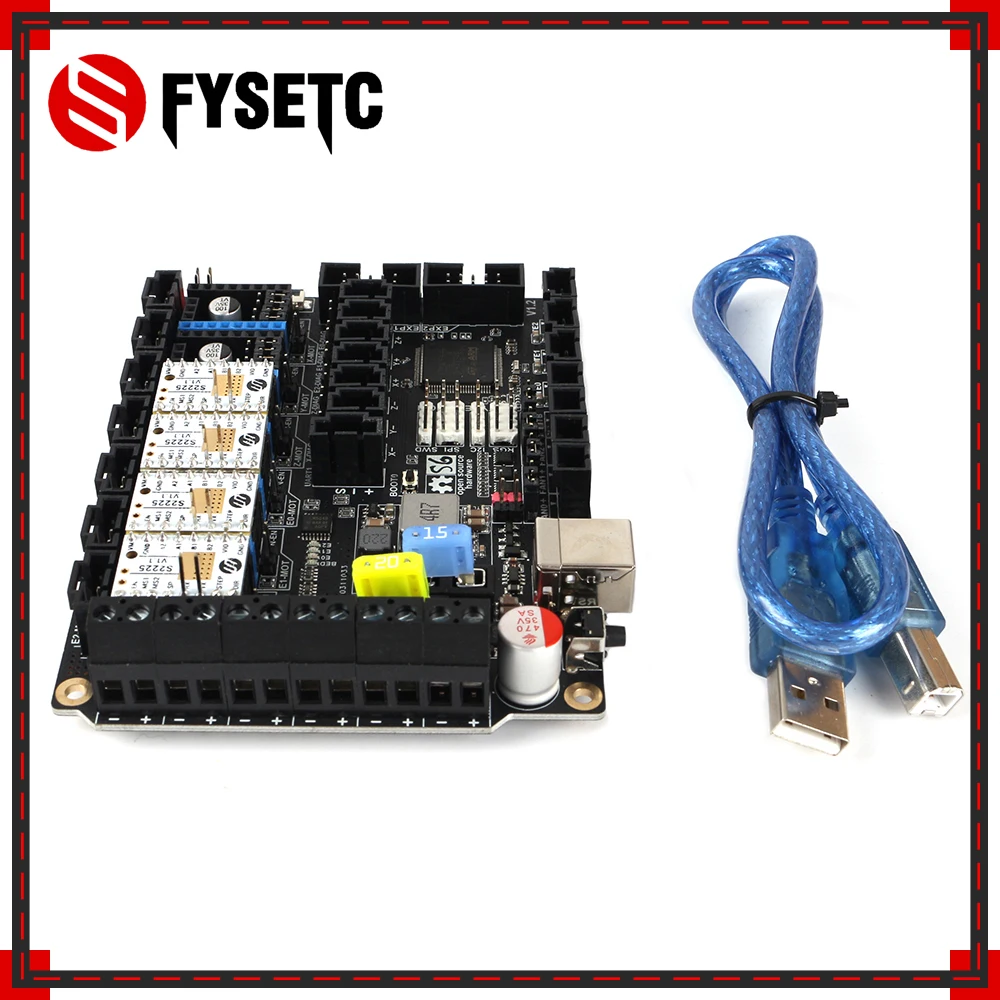 S6 V1.2 плата управления 32 бит VS F6 V1.3 SKR V1.3 с 4 шт. TMC S2225 TMC2225 драйвер для Uart Летающий провод MX разъем