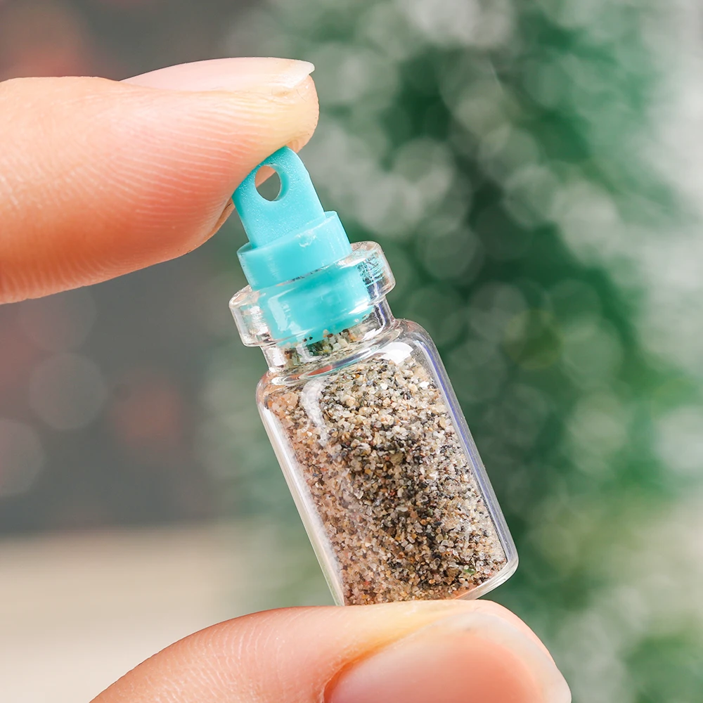 Glass Bottles Mini Glass Bottles Mini Perfume Bottles 10PCS 12x24mm Mini Message Vials Cork Stopper Rainbow Wishing Bottle Small Drift Bottle Glass Jars Decoration DIY Containers