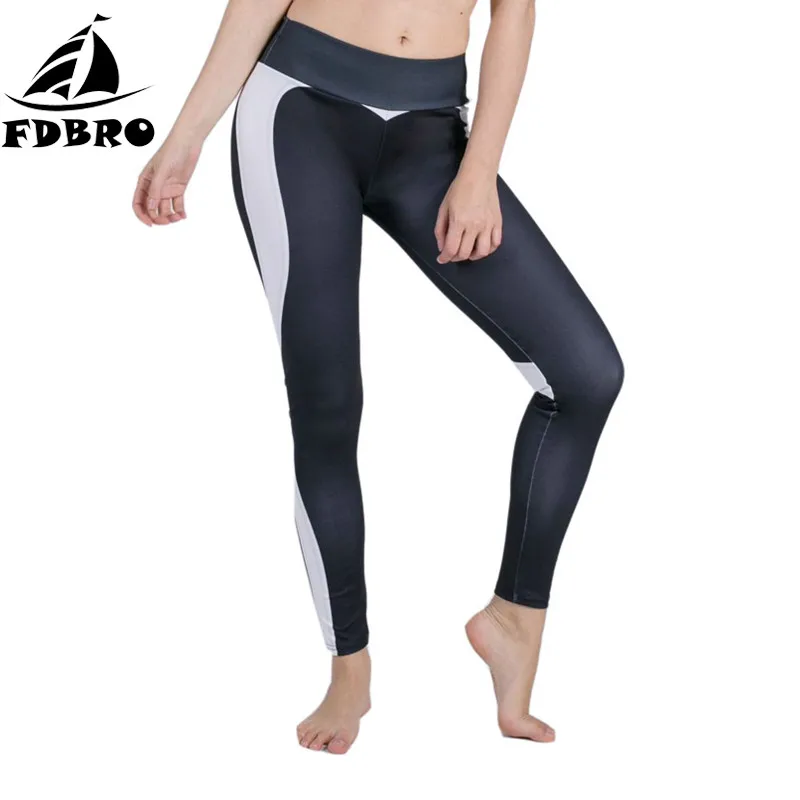 Спортивные Леггинсы FDBRO спортивные штаны с цифровым принтом лоскутное шитье