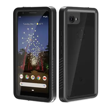 

For Google Pixel 3a XL Waterproof Case Built in Screen Protector Full Body Shockproof Dustproof Protective Phone Case Cover 6"