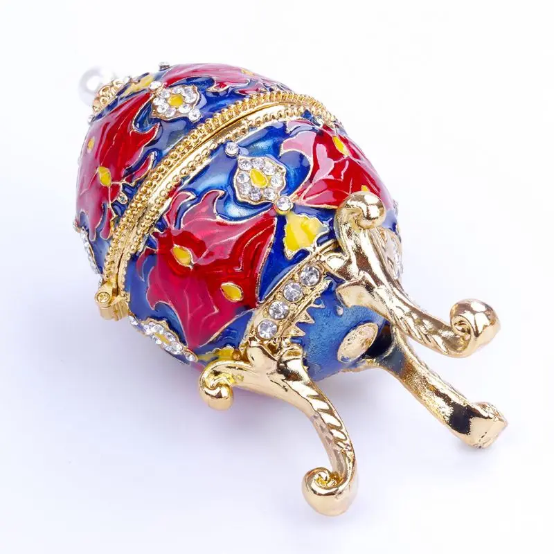 Органайзер для ювелирных изделий Faberge украшения для яиц Винтажный стиль коробка(красный