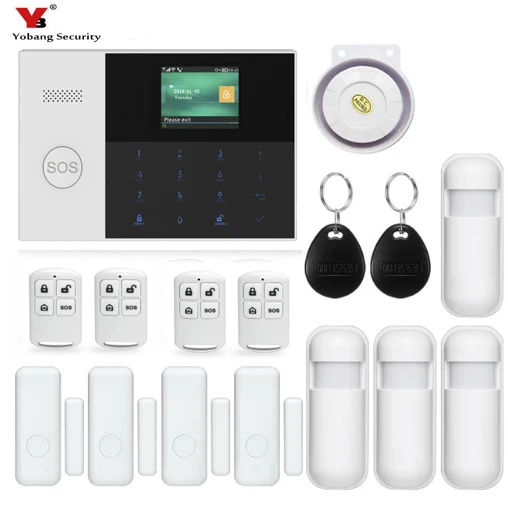 Yobang безопасности IOS Android приложение управление дома RFID карты сигнализации наборы Пароль безопасности Disarm wifi GSM GPRS сигнализация