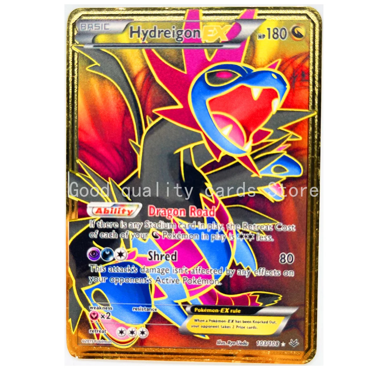 27 Styles Pokemon Metal Hydreigon Lucario EX Lusamine English Toys Hobbies Hobby Collectibles Game Collection Anime Cards | Игрушки и