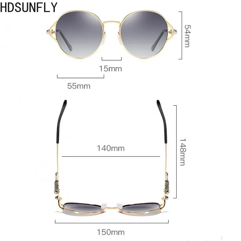 HDSUNFLY дизайн Сверхлегкий сплав поляризационные женские очки для вождения Круглый Стиль Солнцезащитные очки женские очки UV400 Gafas De Sol