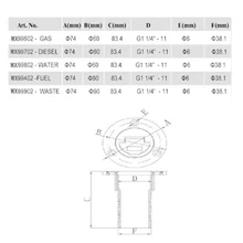 38 мм 1," шланг палубная горловина бака лодка яхта автомобиль заливка 316 нержавеющая сталь