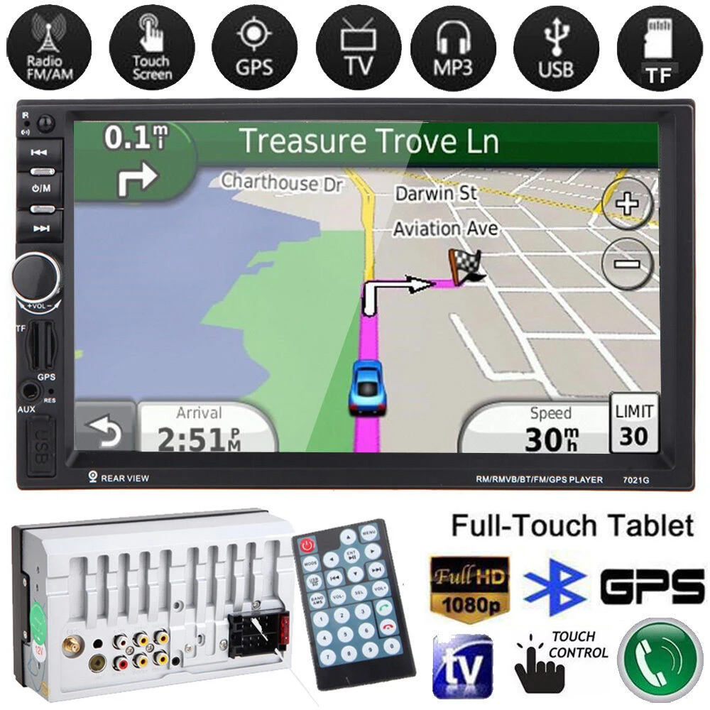 " hd-навигатор для автомобиля 2Din Touch In Dash автомобильный Bluetooth MP3 MP5 ТВ плеер с gps-навигатором+ задняя камера автомобильные аксессуары
