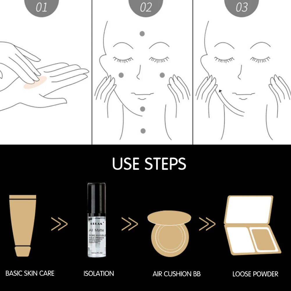 

6ML Foundation Primer Long Lasting Face Oil Control Makeup Base Liquid Cream LDO99
