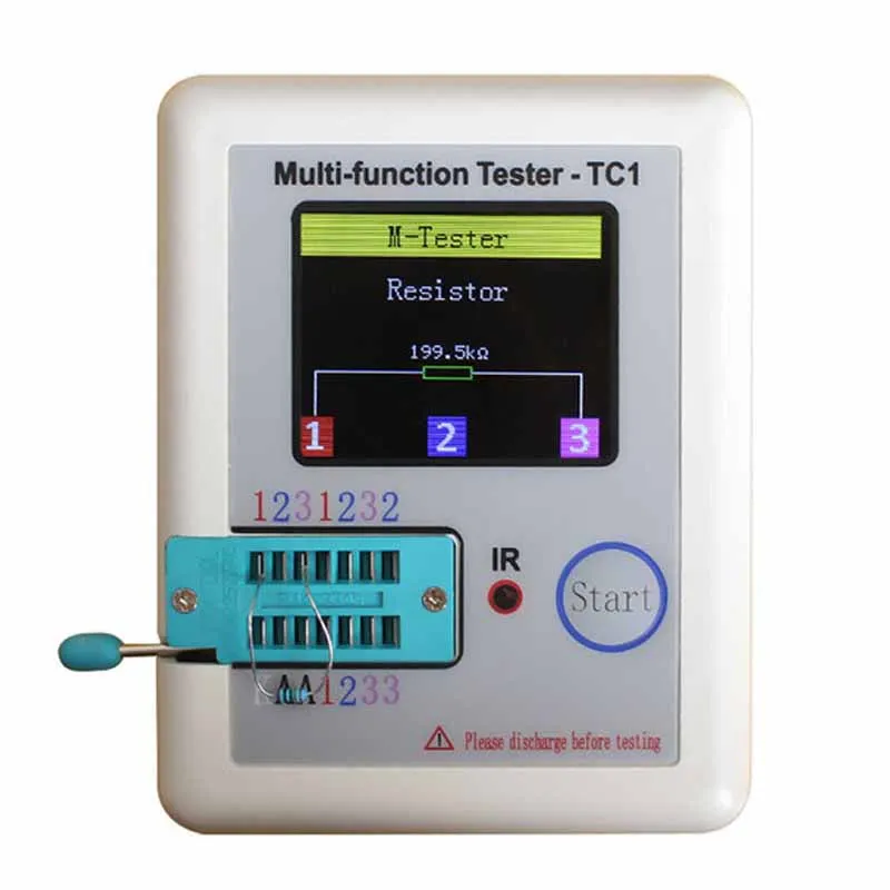 ZK30 LCR-TC1 1 8 &quotTFT ЖК-дисплей мультиметр-Транзистор тестер диодный триодный