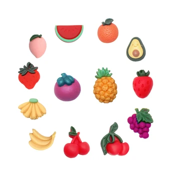 

DIY children hair accessories little girl leather band edge clip handmade material frosted simulation fruit vegetable pumpkin