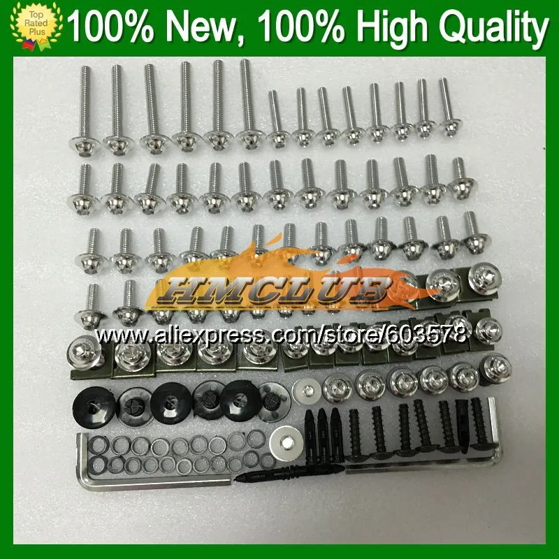 Fairing bolts full screw kit For HONDA VFR800 02 03 04 05 06 VFR 800 VFR800RR 2002 2003 2004 05 2006 CL117 Nuts bolt screws Nut