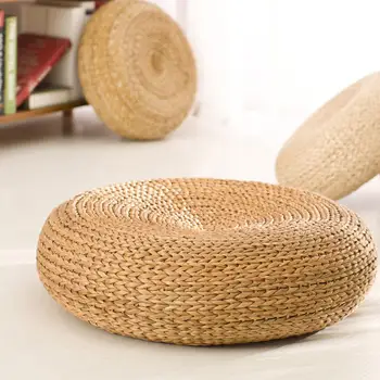 

Hand-woven Woven Futon Cushion Padded Meditation Zen Buddha Worship Pad Straw Tatami Cushion For Meditation Rest