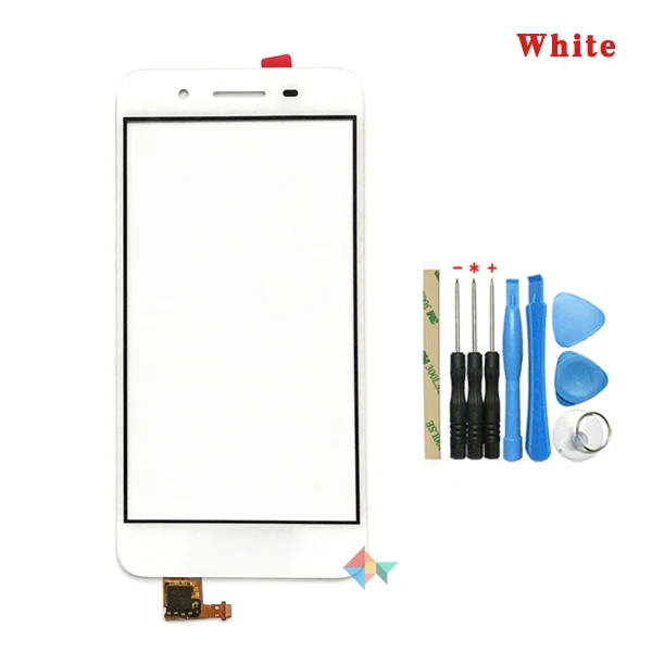 Для huawei наслаждаться 5S GR3 TAG-L21 TAG-L01 TAG-L03 TAG-L13 TAG-L22 TAG-L23 Сенсорный экран планшета Сенсор внешний Стекло объектив Панель - Цвет: White With Tool
