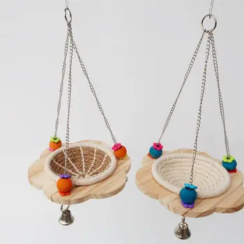 

Hemp Rope Bird Breeding Nest House Hanging Parrot Cage Bed Hatching Nest Boxes Handmade Weave Home Garden Decor C42
