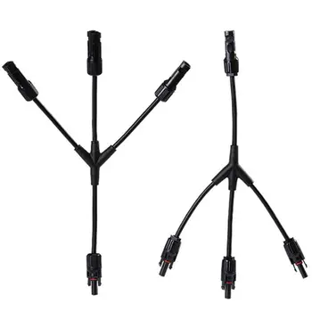 

Y Type 1 to 3 Solar Panel Connector Adapter Waterproof IP65 MMMF FFFM T Splitter