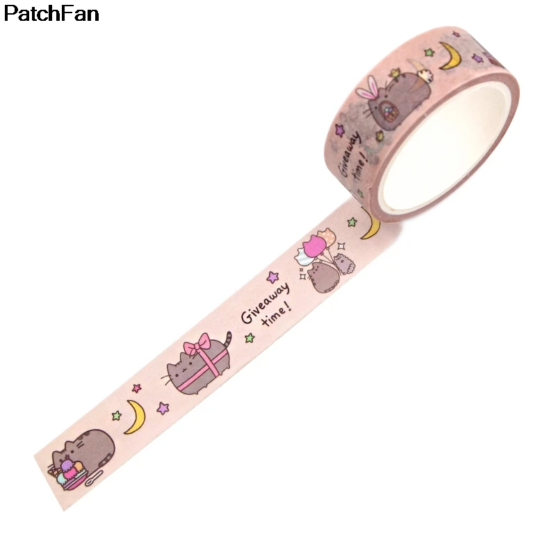 20 шт./лот Patchfan милый кот Забавный Сделай Сам Скрапбукинг липкий клей Васи бумага маскирующая лента печатные узоры наклейка A2594