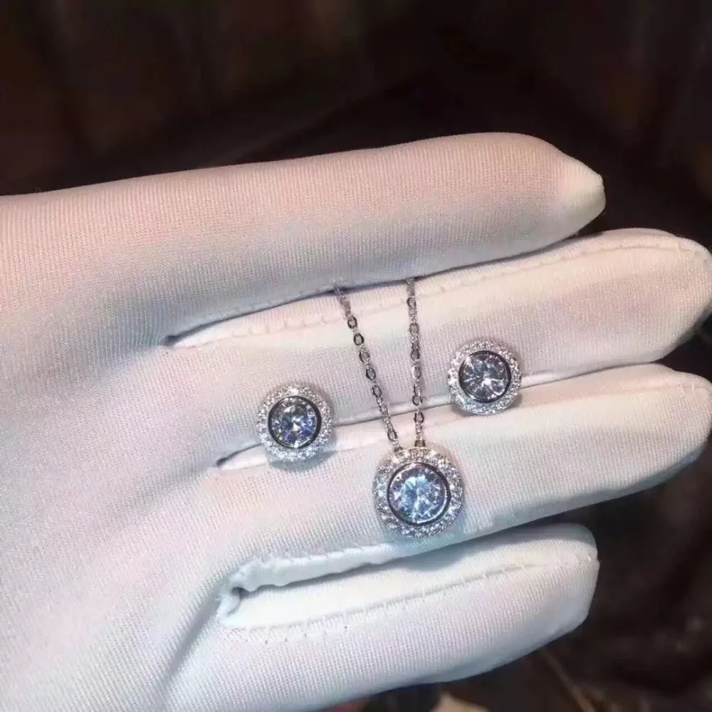 

YKD22 925 Silver Lady Embedded Zircon Lady Flower Necklace Flower Bracelet