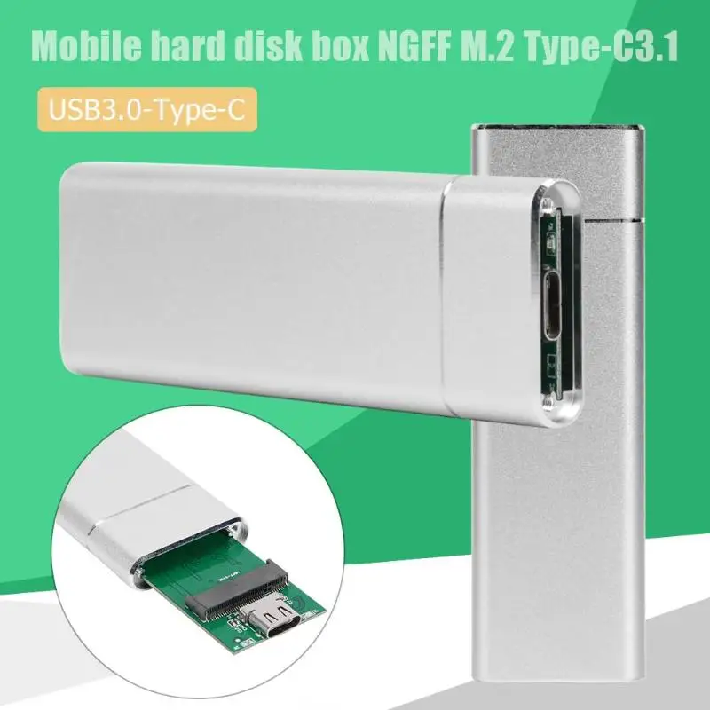 USB3.0 type-C к NGFF M.2 корпус жесткого диска SSD HDD корпус жесткого диска алюминиевый сплав внешний корпус жесткого диска