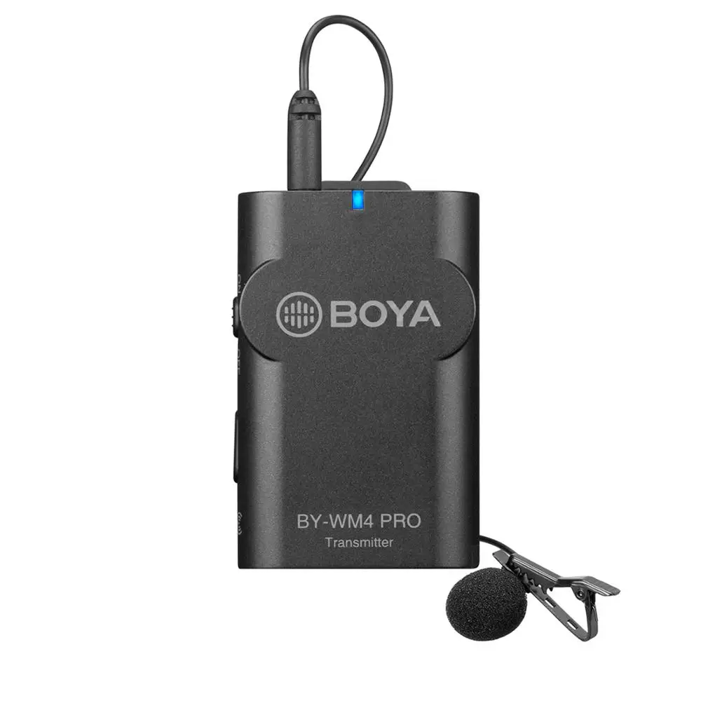 2.4G Wireless Lavalier Microphone Vlog for DSLR Camera Smartphone, BOYA Lapel Mic System for Canon Nikon iOS iPhone 11 10 8 7 6 