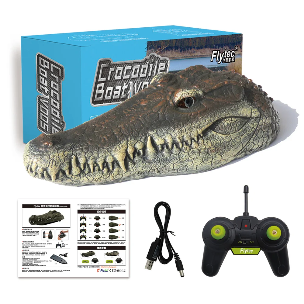 

Flytec V005 Remote Control RC Boats Toys 2.4G Simulation Four-Channel Boat Water Floating Cayman Waterproof Performance Boat Toy