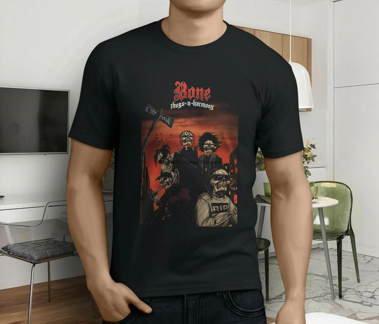 Bone Thugs N Harmony Crossroads Vtg Rap Hip Hop Men's Black T-shirt Size  S-3xl - Tailor-made T-shirts - AliExpress