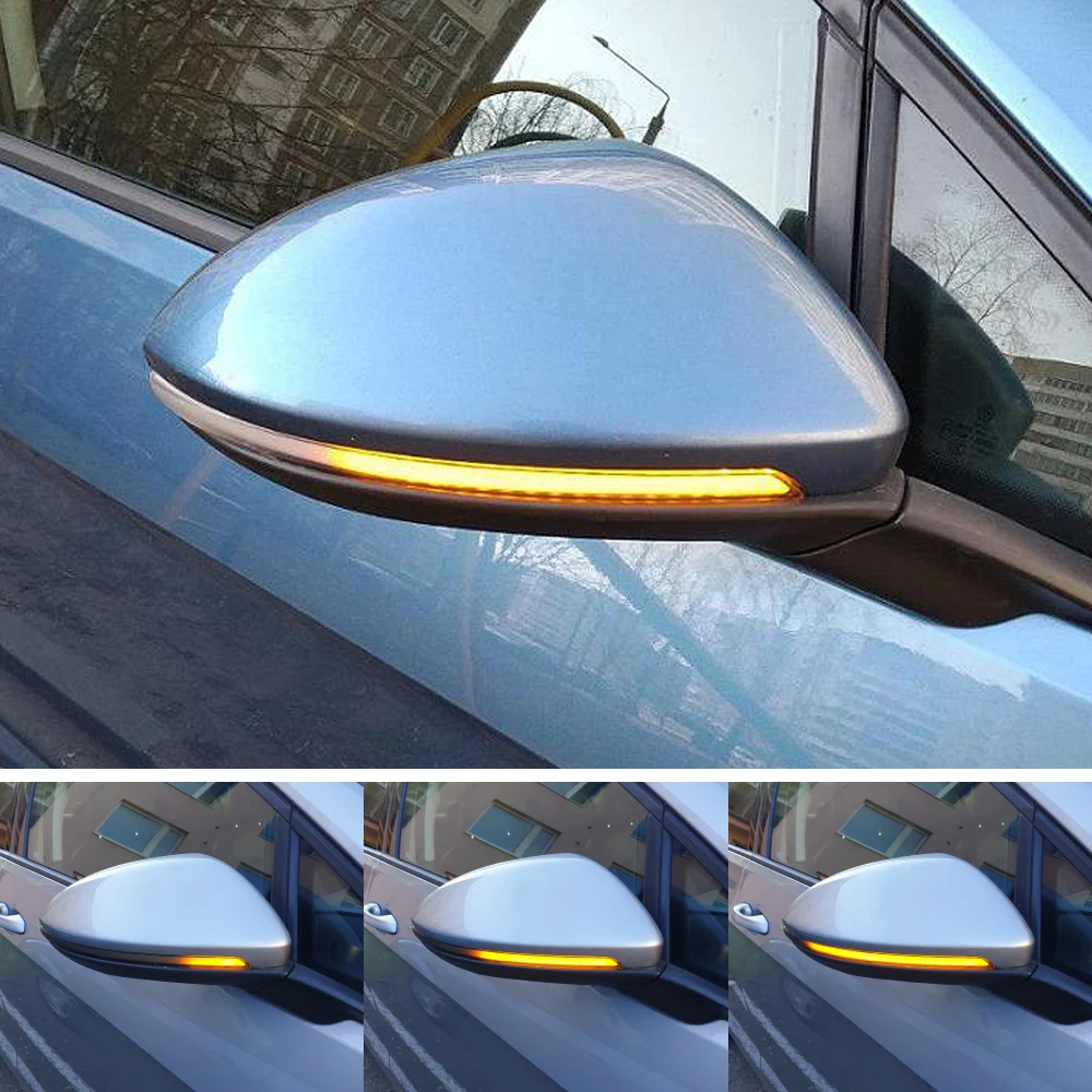 2 pieces Side Mirror indicator dynamic blinker LED Turn Signal Light For VW Golf 7 MK7 7.5 GTI R Sportsvan Touran L II