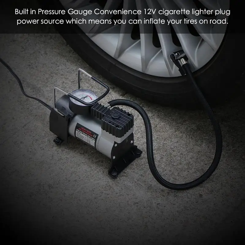 AOZBZ 12V 150PSI насос для автошин портативный воздушный компрессор насос с сигаретой универсальный для автомобилей велосипеды шары