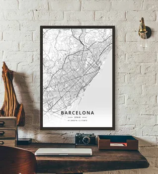 

Barcelona Spain Map Poster